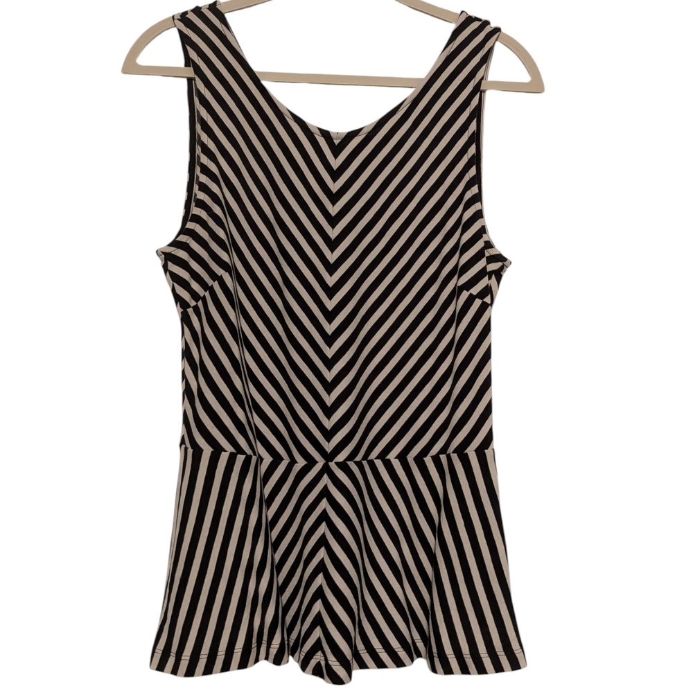 Banana Republic Peplum Striped Top